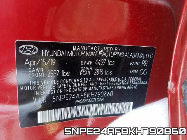 5NPE24AF8KH790860 фото 2