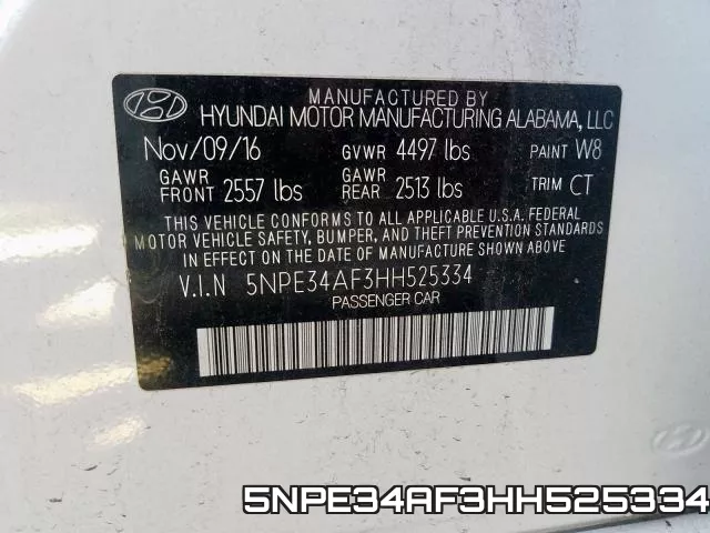 5NPE34AF3HH525334 фото 2