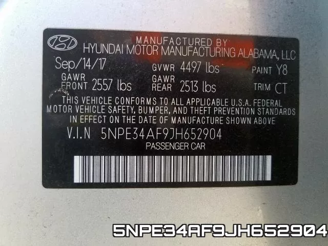 5NPE34AF9JH652904 фото 2