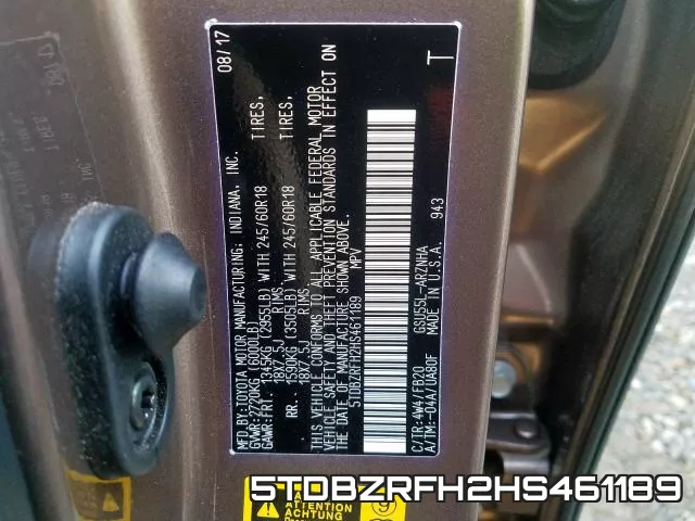 5TDBZRFH2HS461189 фото 2