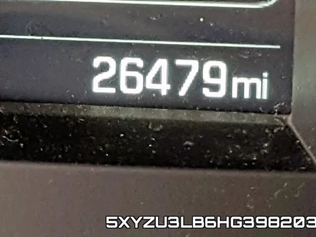5XYZU3LB6HG398203 фото 7
