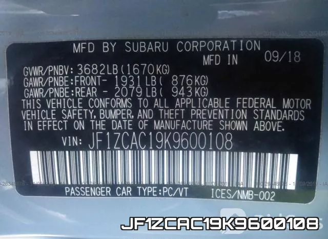 JF1ZCAC19K9600108 фото 8