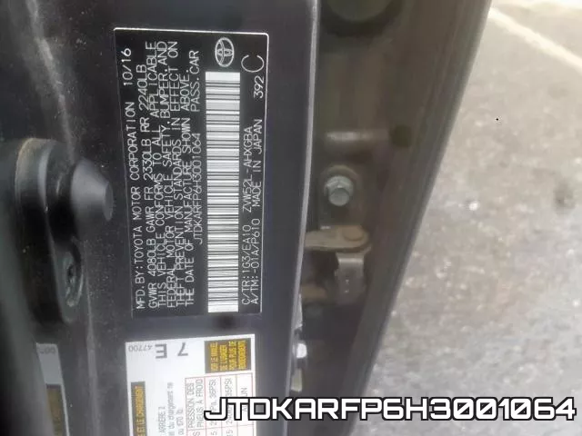 JTDKARFP6H3001064 фото 2