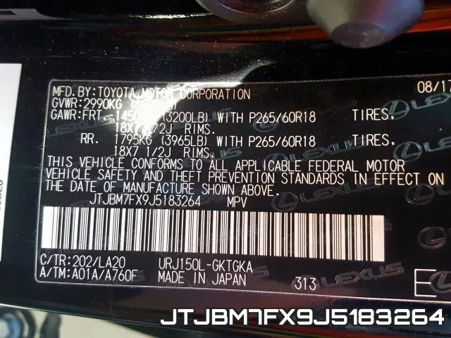 JTJBM7FX9J5183264 фото 2