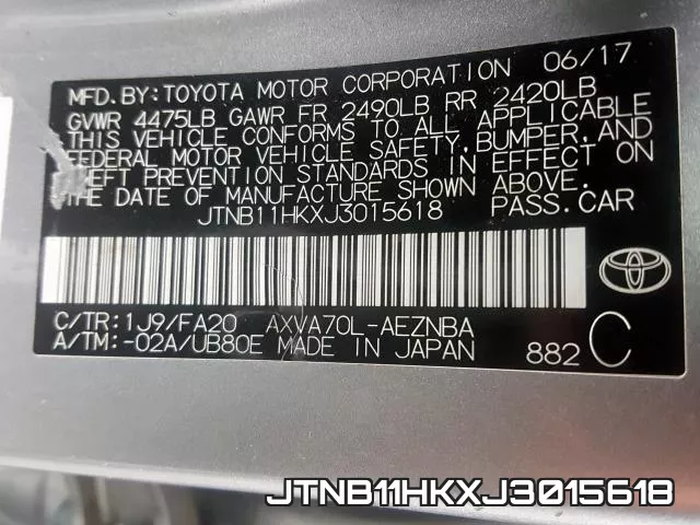JTNB11HKXJ3015618 фото 2