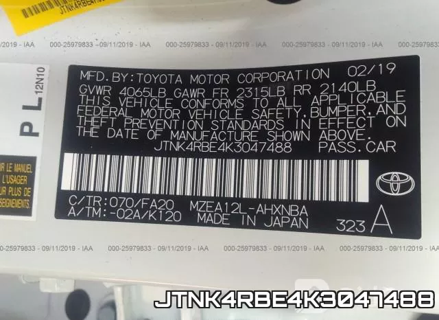JTNK4RBE4K3047488 фото 8