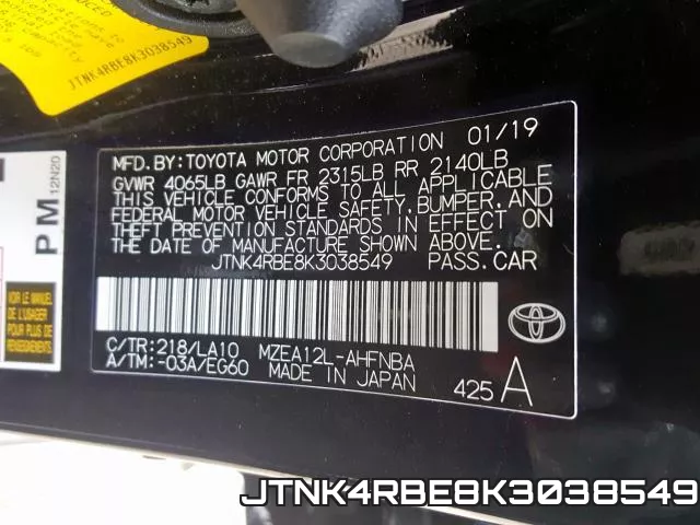 JTNK4RBE8K3038549 фото 2