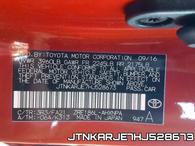 JTNKARJE7HJ528673 фото 2