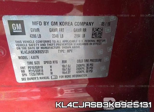 KL4CJASB3KB925131 фото 10