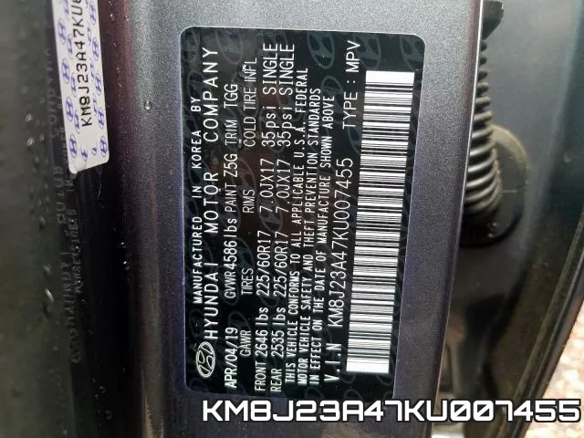 KM8J23A47KU007455 фото 2