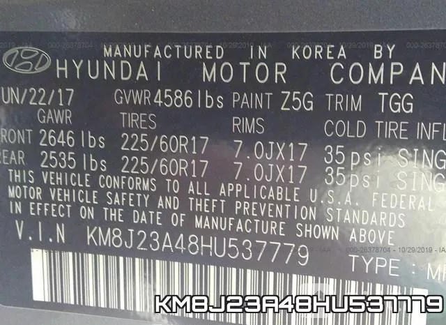 KM8J23A48HU537779 фото 9