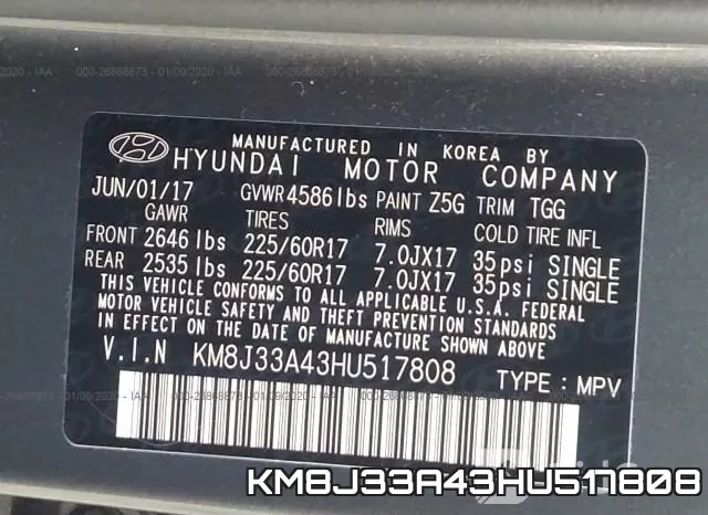 KM8J33A43HU517808 фото 9