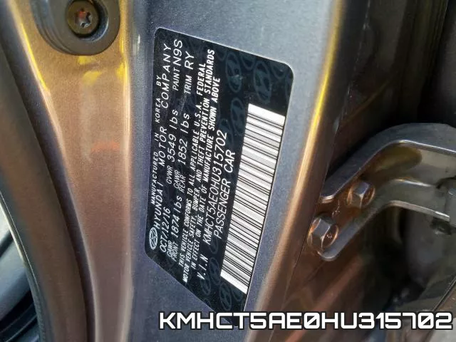 KMHCT5AE0HU315702 фото 2