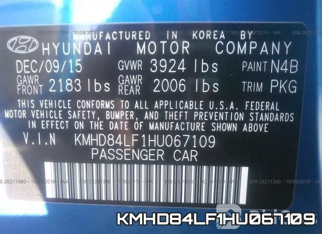 KMHD84LF1HU067109 фото 7