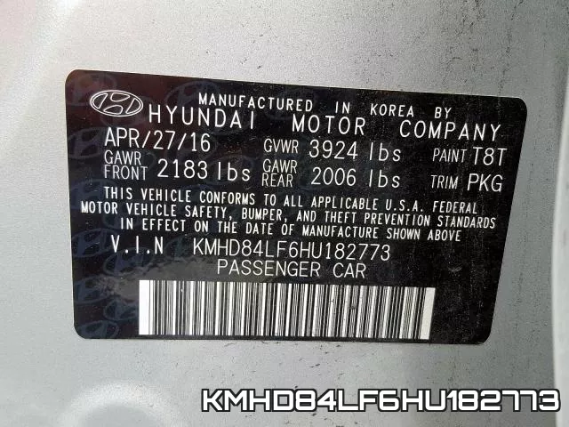 KMHD84LF6HU182773 фото 2