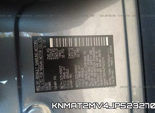 KNMAT2MV4JP523270 фото 7