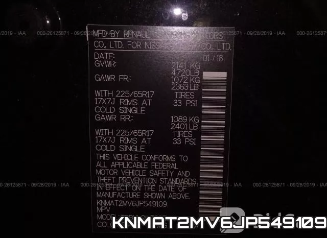 KNMAT2MV6JP549109 фото 9
