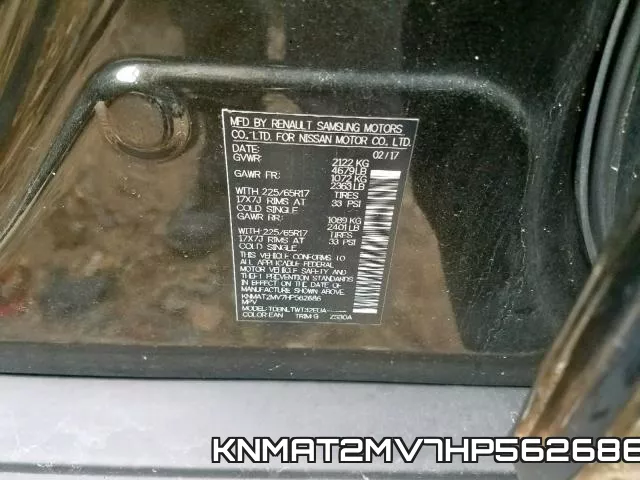 KNMAT2MV7HP562686 фото 2