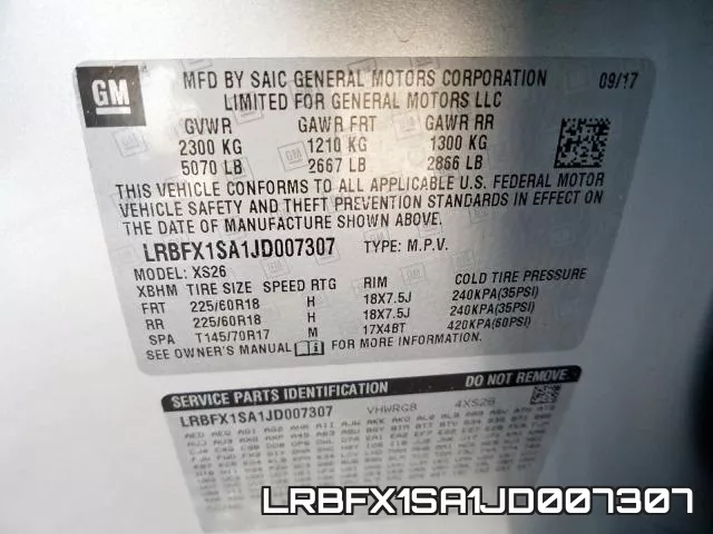 LRBFX1SA1JD007307 фото 2