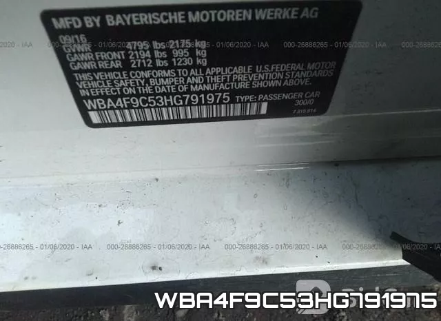 WBA4F9C53HG791975 фото 6
