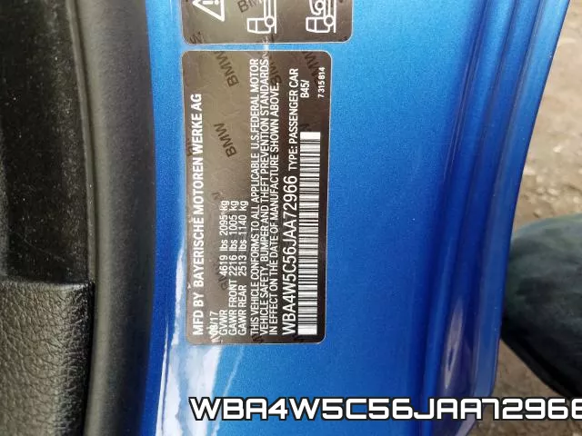 WBA4W5C56JAA72966 фото 2
