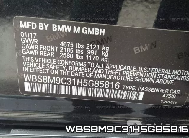 WBS8M9C31H5G85816 фото 10