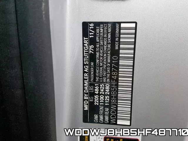 WDDWJ8HB5HF487710 фото 2