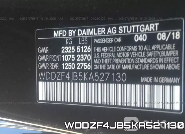 WDDZF4JB5KA527130 фото 9