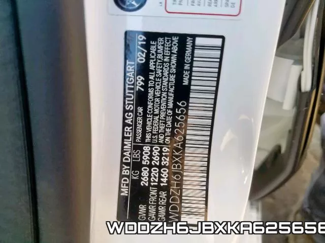 WDDZH6JBXKA625656 фото 2
