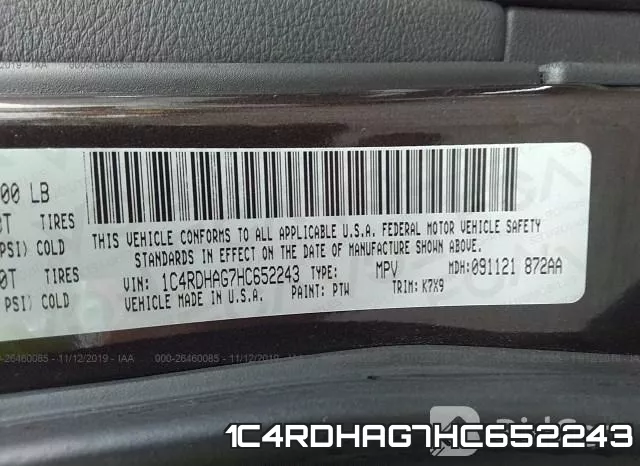 1C4RDHAG7HC652243 фото 8
