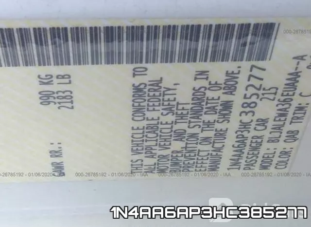 1N4AA6AP3HC385277 фото 6