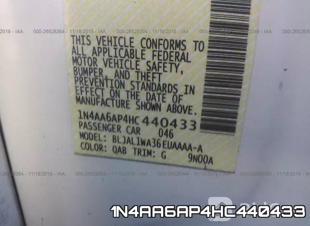 1N4AA6AP4HC440433 фото 10