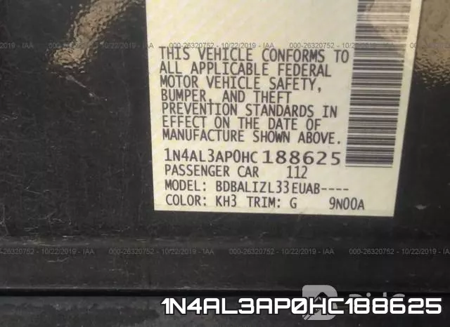 1N4AL3AP0HC188625 фото 8