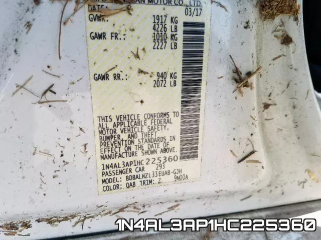 1N4AL3AP1HC225360 фото 2