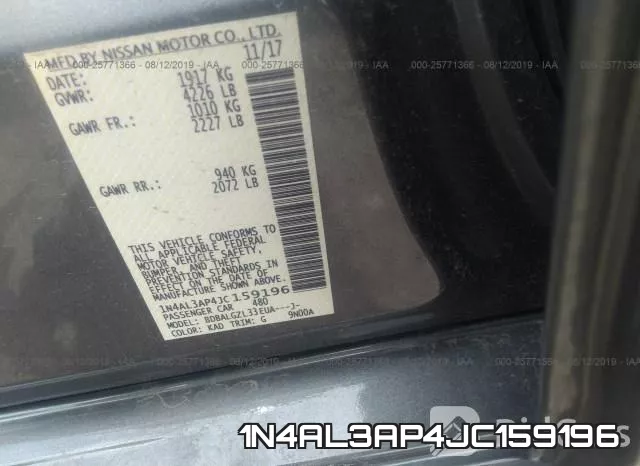 1N4AL3AP4JC159196 фото 10