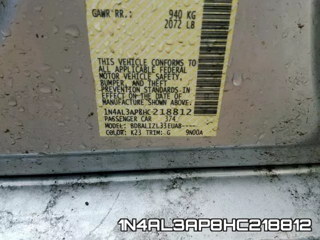 1N4AL3AP8HC218812 фото 2