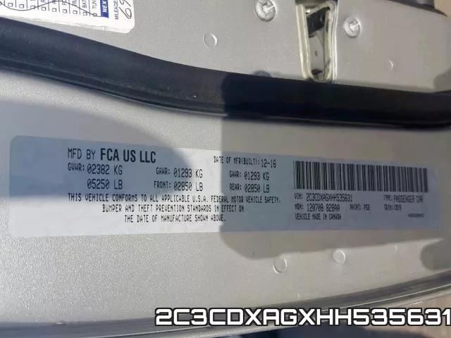 2C3CDXAGXHH535631 фото 2