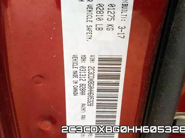 2C3CDXBG0HH605328 фото 2