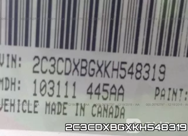 2C3CDXBGXKH548319 фото 8