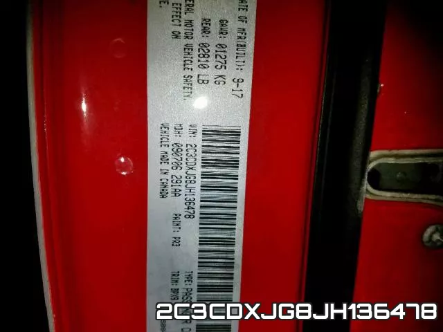 2C3CDXJG8JH136478 фото 2