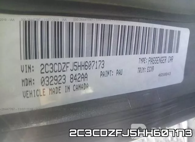 2C3CDZFJ5HH607173 фото 10