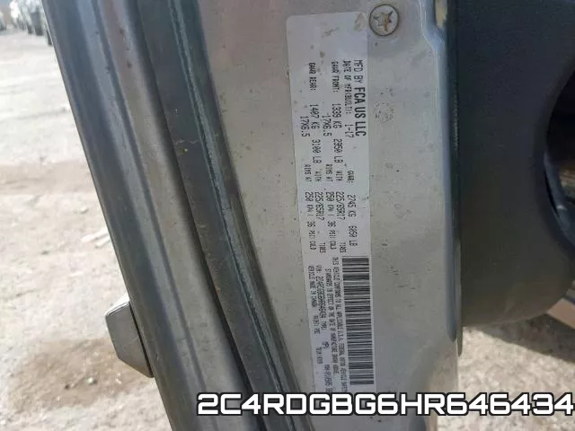 2C4RDGBG6HR646434 фото 2