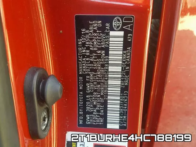 2T1BURHE4HC788199 фото 2