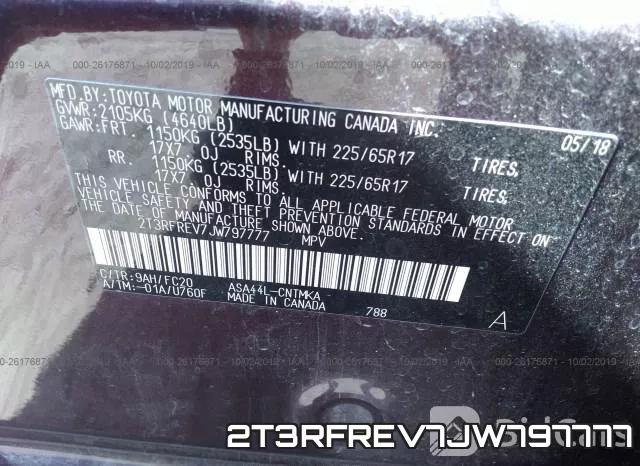 2T3RFREV7JW797777 фото 9