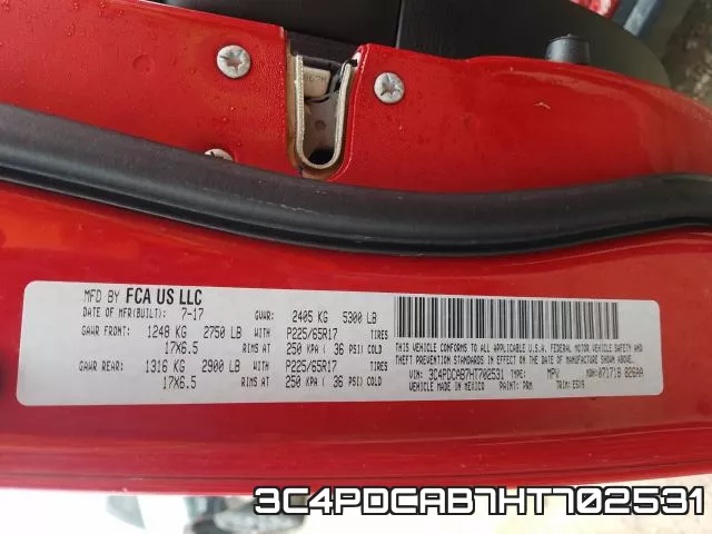 3C4PDCAB7HT702531 фото 2
