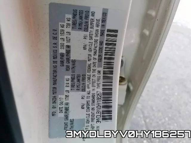3MYDLBYV0HY186257 фото 2