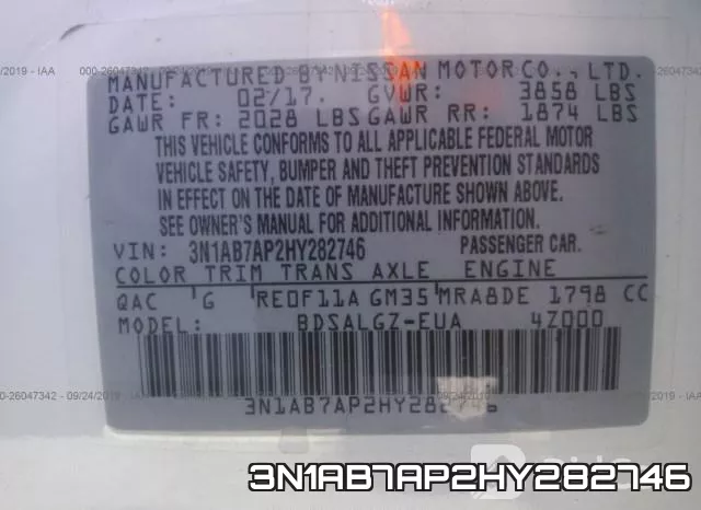 3N1AB7AP2HY282746 фото 7