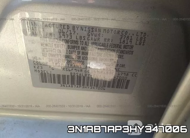 3N1AB7AP3HY347006 фото 10