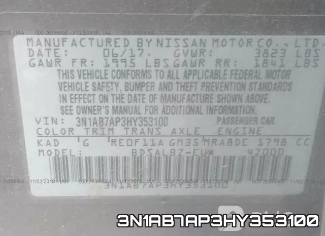 3N1AB7AP3HY353100 фото 10