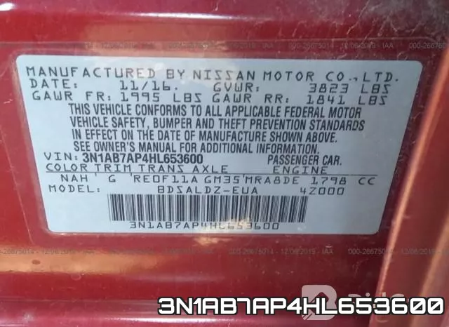 3N1AB7AP4HL653600 фото 8